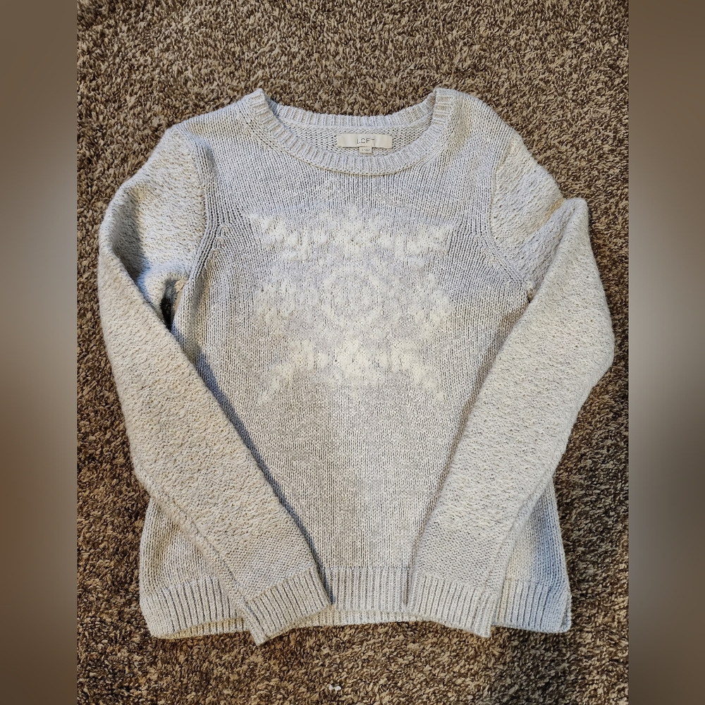 Loft snowflake sweater